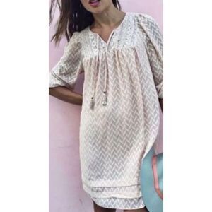 One September Anthropologie Anwen Dress Size M Boho Babydoll Cottagecore Pink